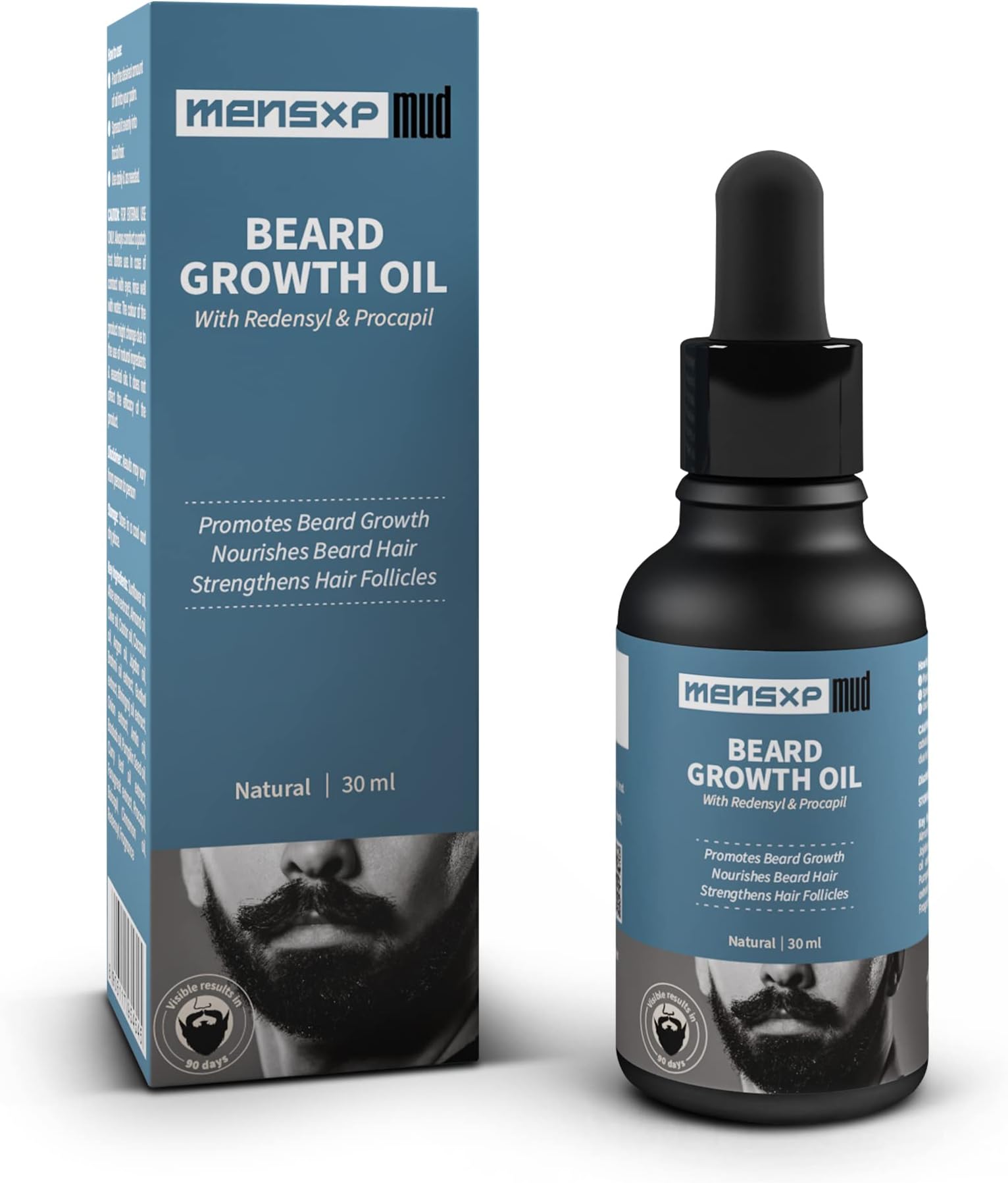MensXP MudBeard Growth Oil, 30 ml