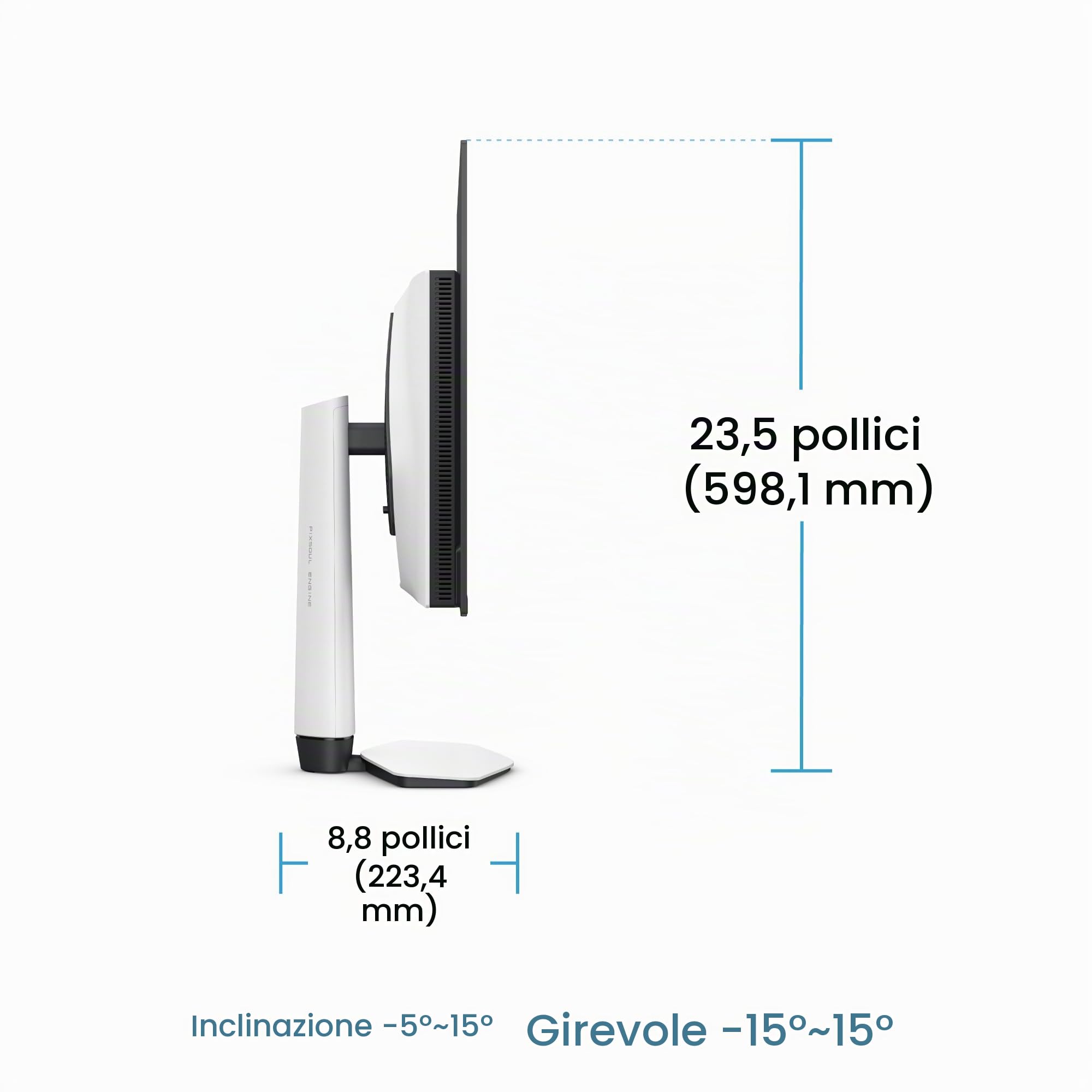 BenQ MOBIUZ EX321UZ 32 Pollici Gaming Monitor 4K QD-OLED di 4a generazione, 240Hz, 0.03ms, HDMI 2.1, DP2.1a 80Gbps, USB-C 90W, 99% DCI-P3, display HDR 400, FreeSync Premium Pro, garanzia di 3 anni