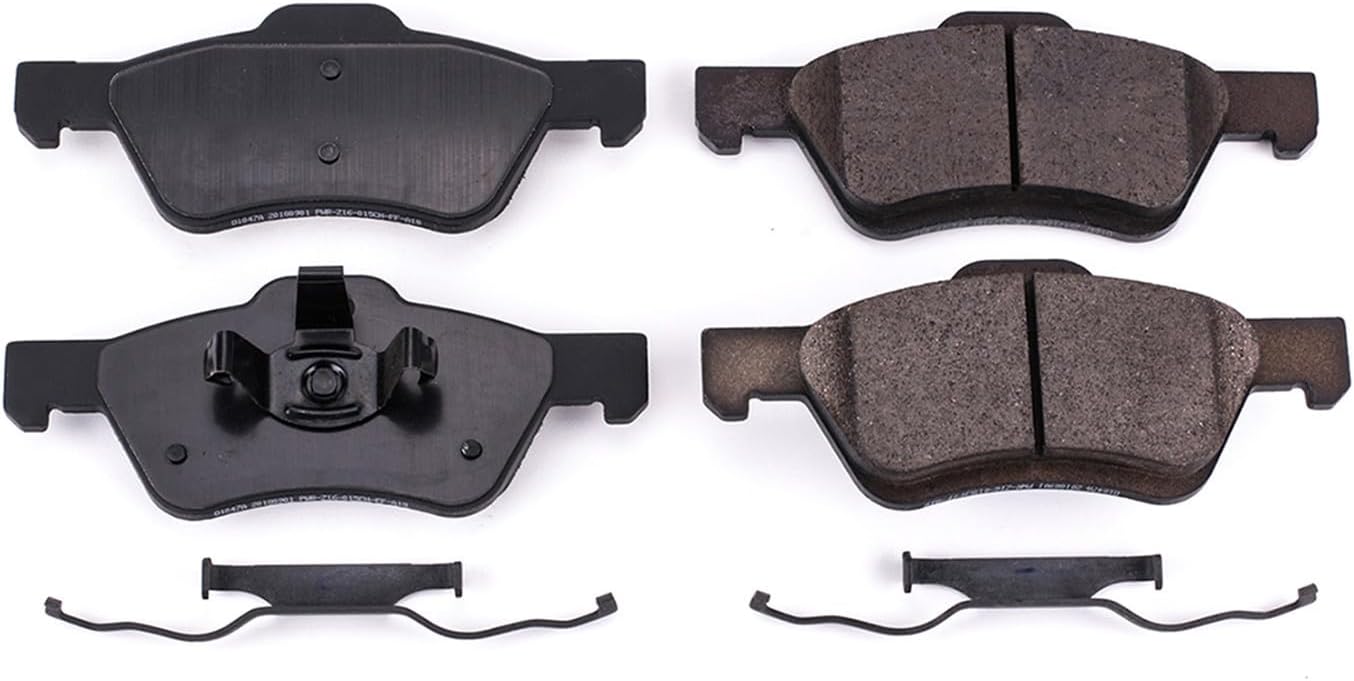 PowerStop Front Brake Pads For Ford Escape 2008-10 |Mazda Tribute 2008-10 |Mercury Mariner 2008-10 - Z17 Ceramic Brake Pads With Installation Hardware, 17-1047A