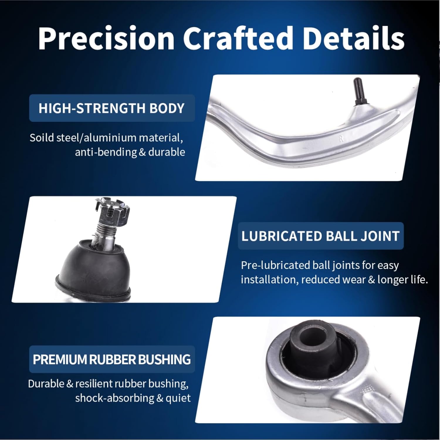 [2pcs] Front Lower Rearward Control Arm and Ball Joint Assembly Compatible With Infiniti G35 [RWD 2-DOOR Coupe] Nissan 350Z Driver Passenger Side Left Right Suspension K621340 K621341