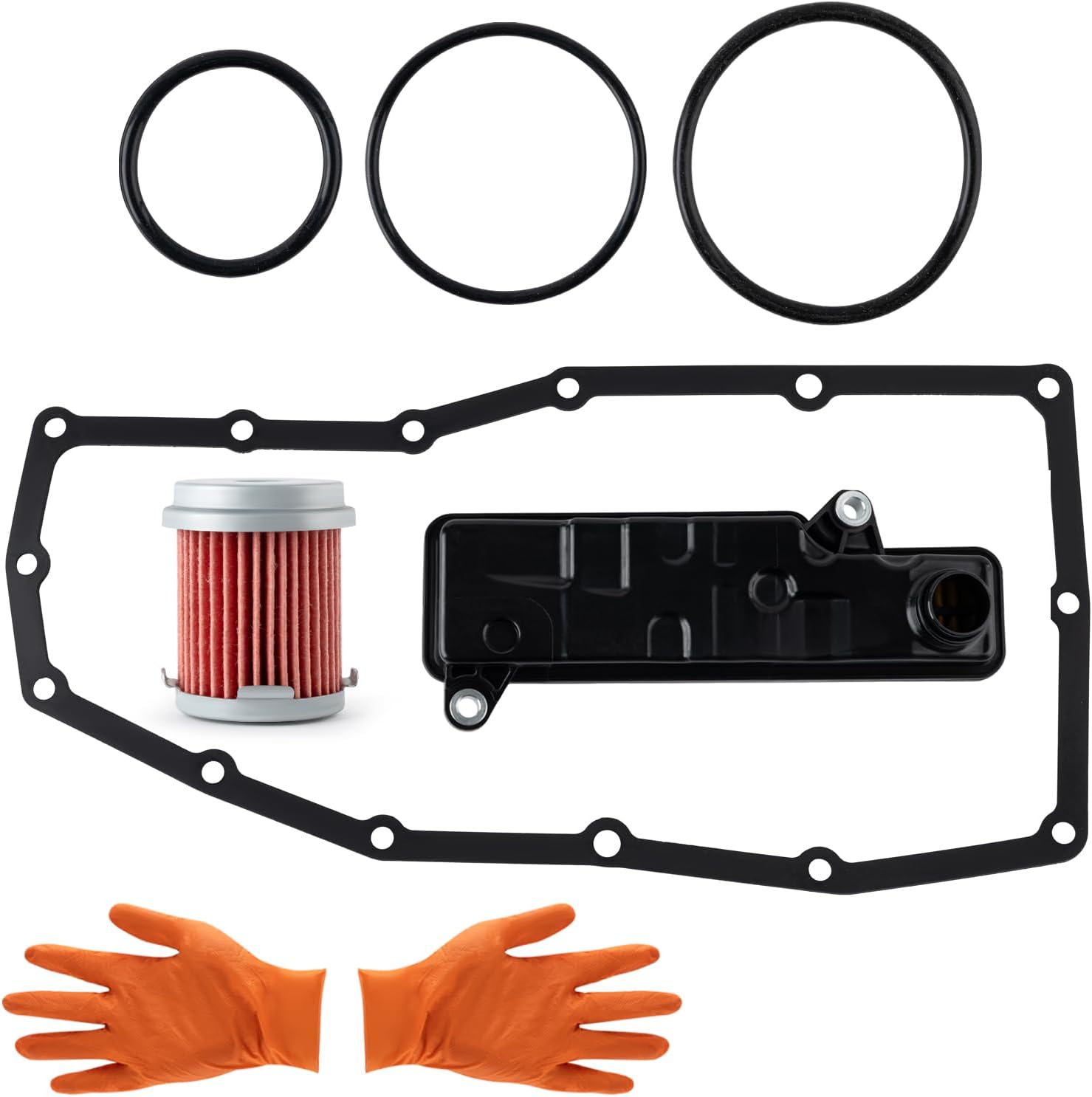 Auto Transmission Oil Pan w/Seal Gasket Trans Filter with Cooler O-rings Compatible For Honda CR-V 1.5L 2.4L 2015-2019 Accord 1.5L 2.4L 2015-2020 Civic 1.5L 2016-2021 Replace 254205LJ003