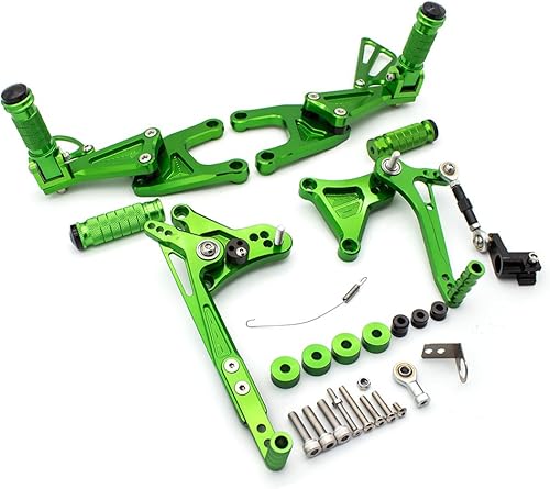 Miniatura 2 de FXCNC Juego de clavijas traseras ajustables CNC CNC para motocicleta, compatible con Benelli TNT 125 135 TNT125 TNT135 BJ125 2016 2017 2018 2019