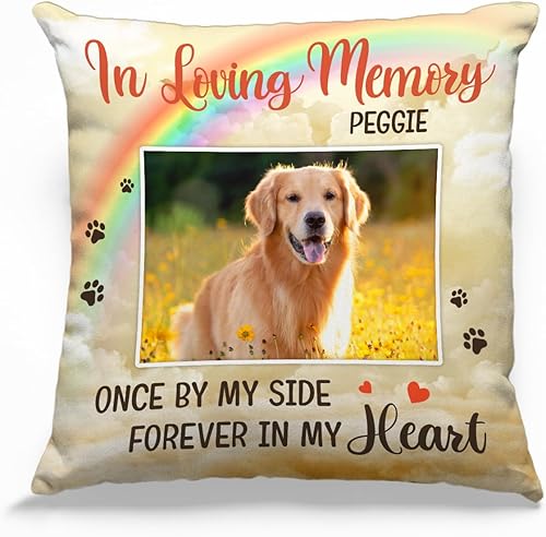 Pawfect House Fundas de almohada personalizadas con fotos (inserto incluido), regalos conmemorativos para gatos por pérdida de gato, regalos de
