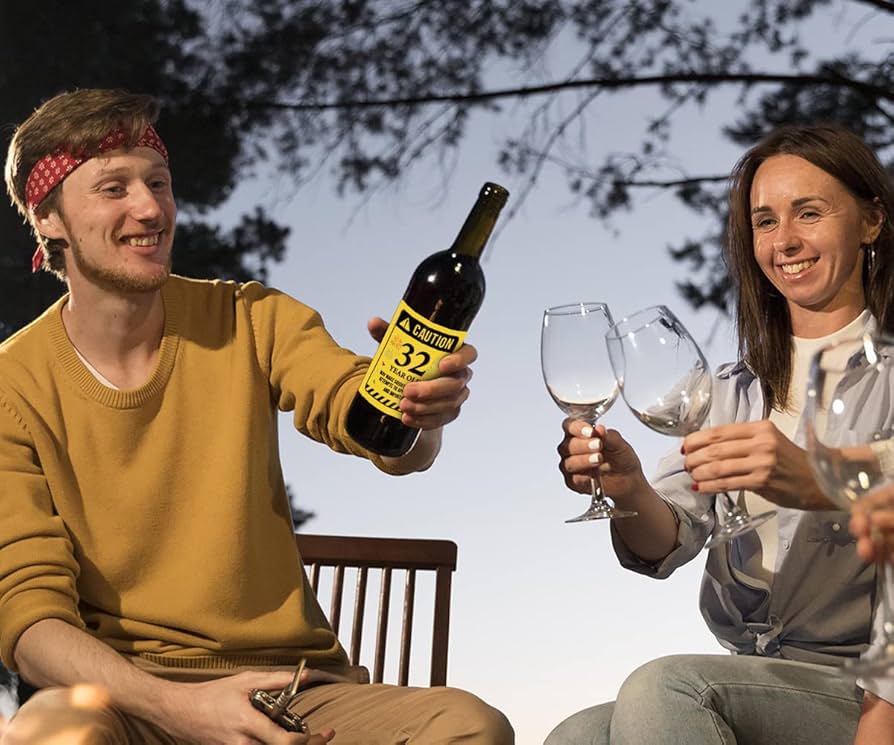 Amazon.com: 32nd Birthday Wine Labels - Wine Bottle Stickers