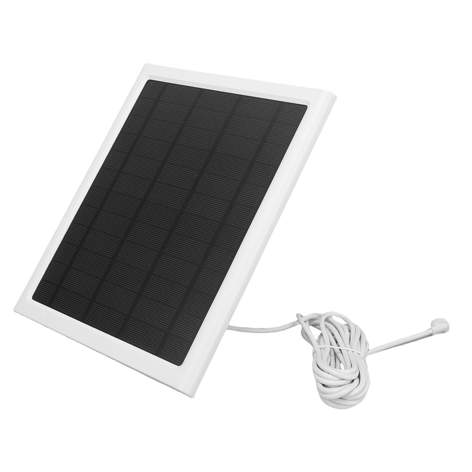 Bewinner 15-W-Solarpanel für -Solarladegerät, IP66 Wasserdicht, 360° Verstellbar, 9,8 Fuß Langes Kabel, Akkuladegerät für Überwachungskameras Im Freien – 2er-Pack (2 Stücke)