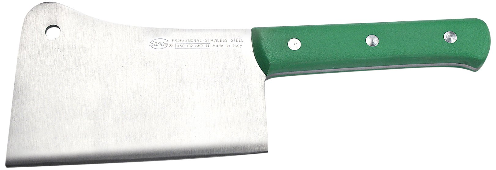 Sanelli Premana Mannaretta Professionale, Acciaio Inossidabile, Verde, 20 cm