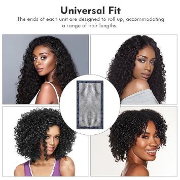 4Pcs Hair Stretchers for Natural Hair,Lock Hair Stretcher,Locking Hairnet Hair Stretchers,12.99x7.01inch,Prevent Shrinkage Curl,Helps Hair Maintain Length and Stretch without Heat