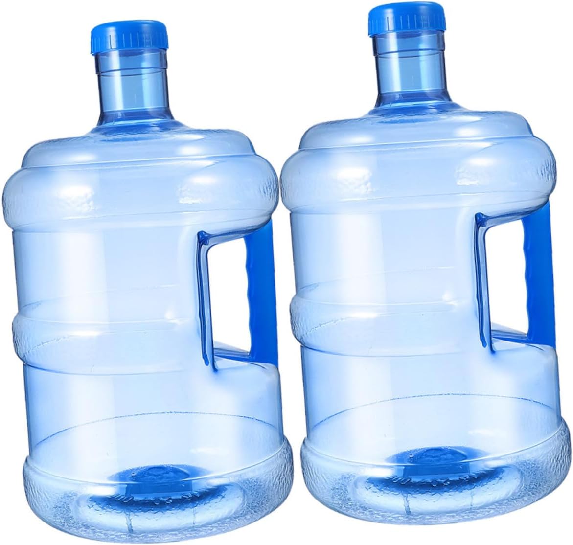 2Pcs Thick Portable Water Container Handle Large Mineral Water Jug for Camping and Outdoor Activities Sturdy PET Storage Bucket