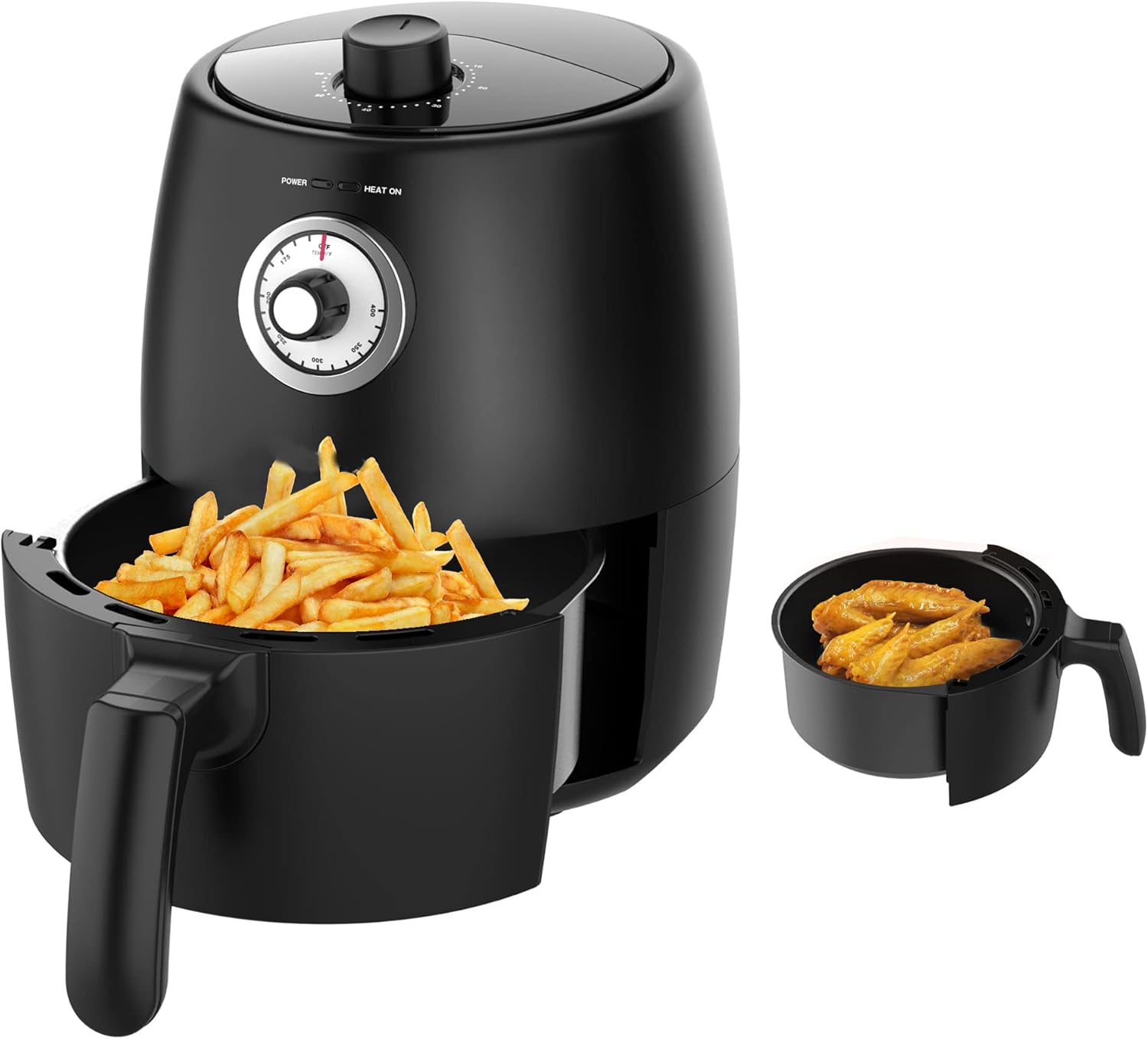Small Compact Air Fryer Healthy Cooking, 2 Qt Nonstick