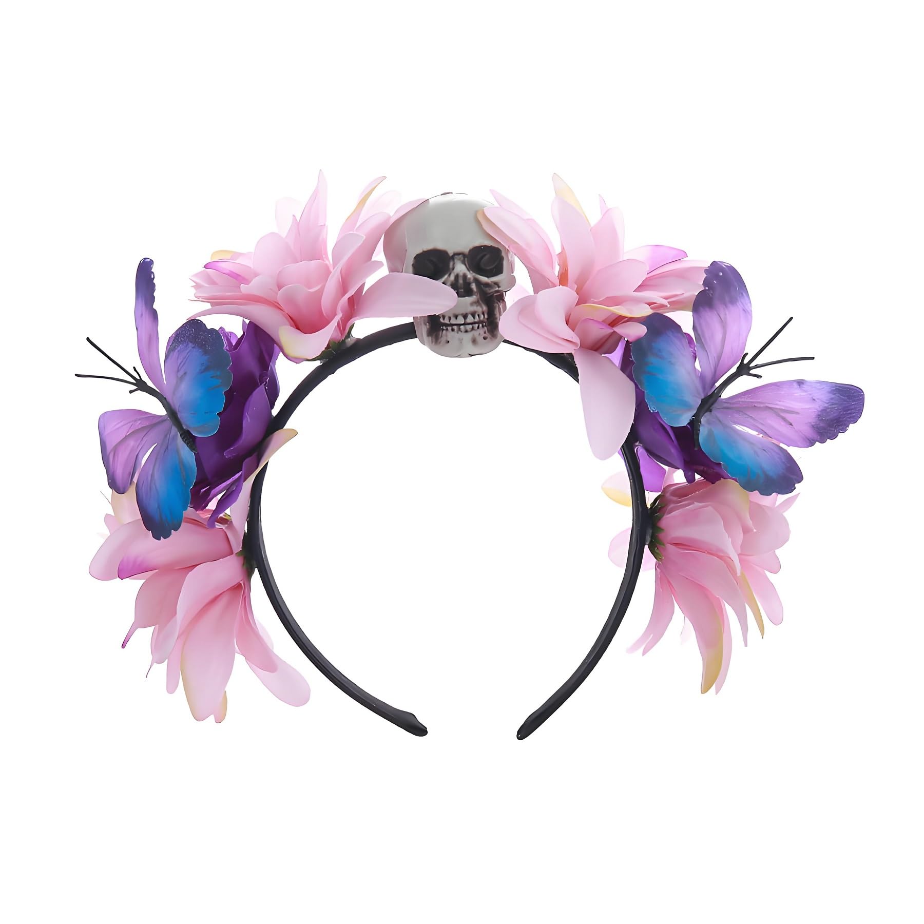 Mexican Flower Crown Halloween Floral Headband Rose Flower Tiara