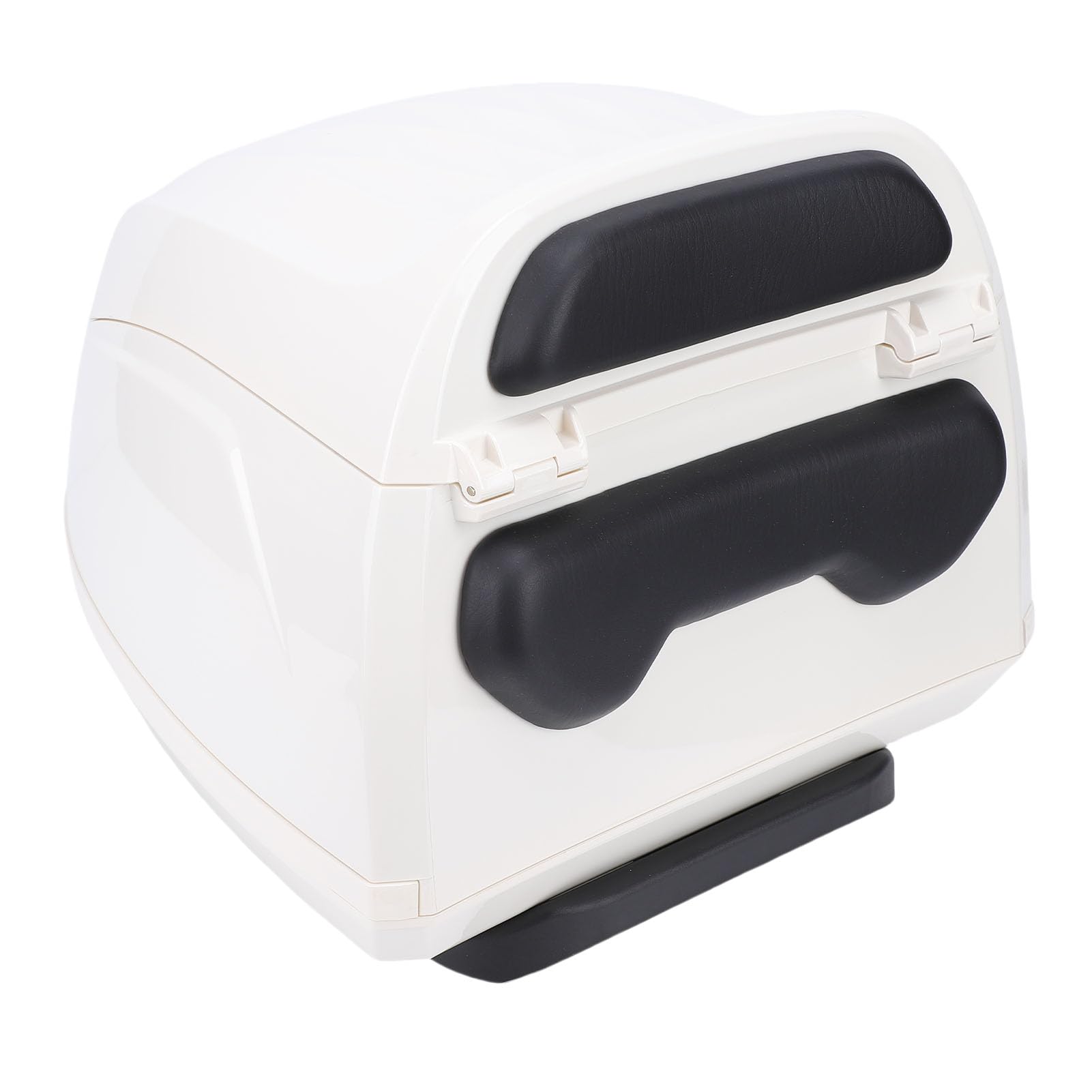 Coffre de 2L, Boîte de Rangement en Métal ABS avec Serrure Antivol, Ajustement Universel pour Vélos électriques et Scooters (WHITE)