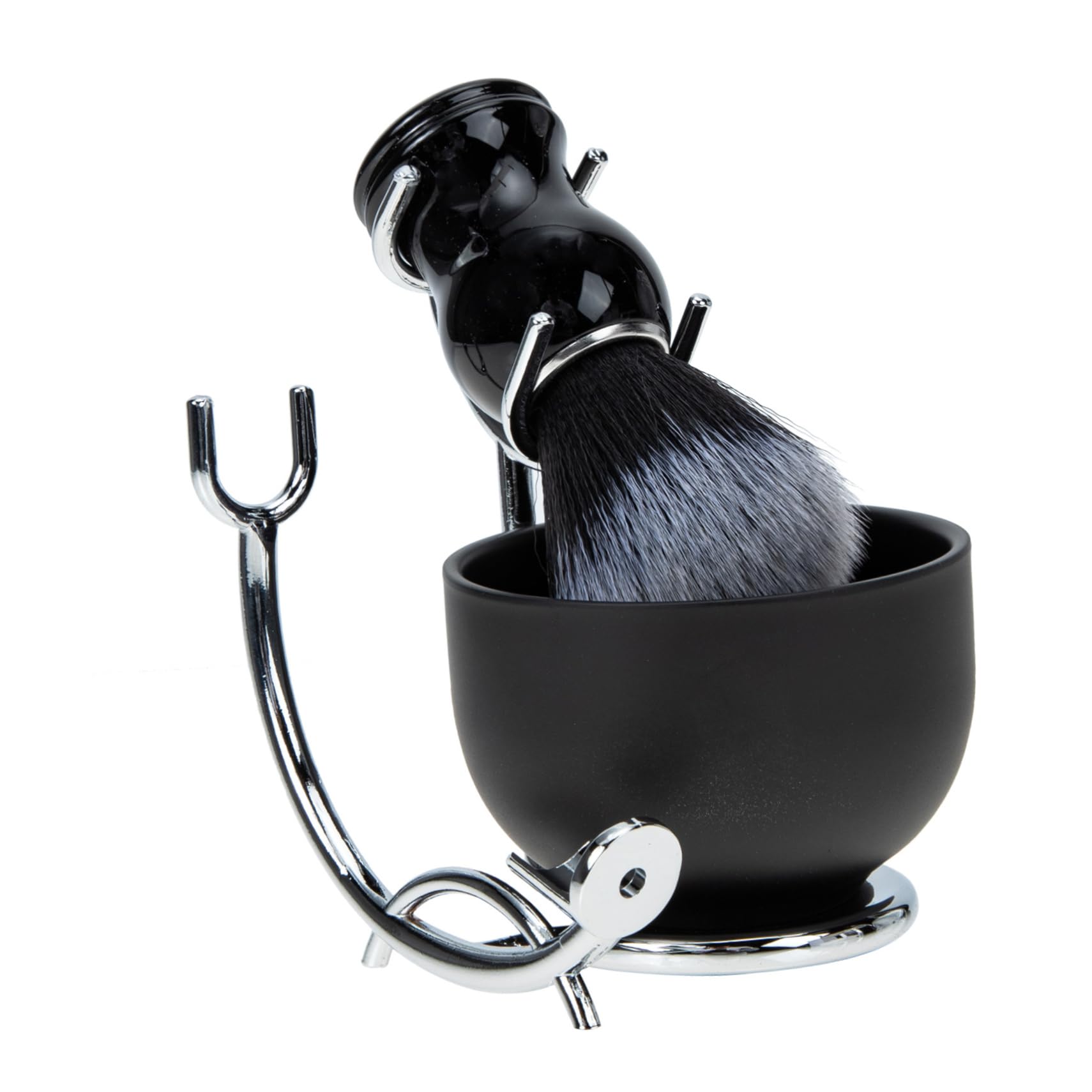 FRCOLOR Barba Uomo Pennello e Ciotola Inclusi Kit Rasatura Completo per Barba e Baffi per Uso Quotidiano