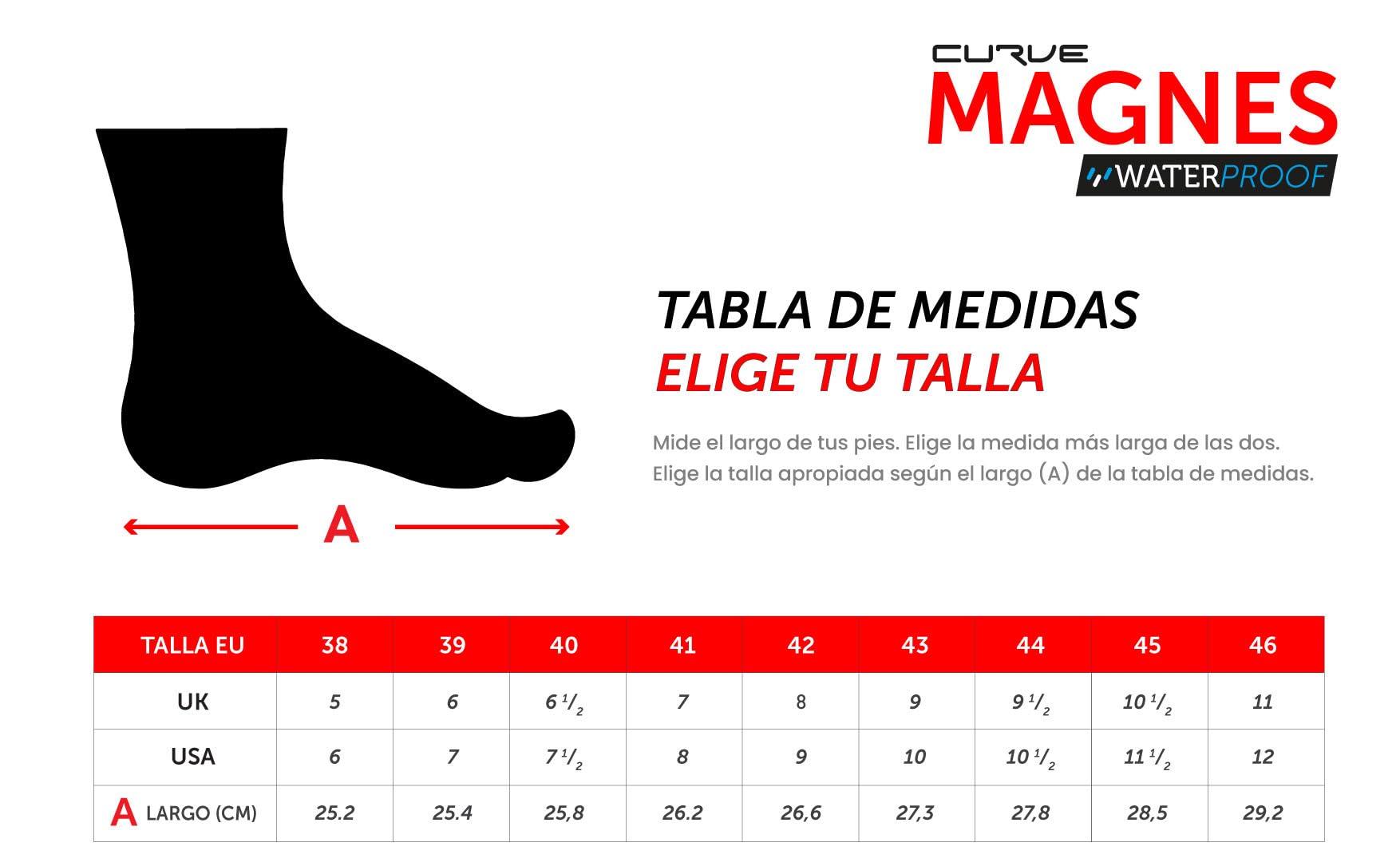 Curve Botas Motocicleta Magnes WP Negras, Microfibra, Protecciones en cambio, tobillo y talón, Detalles reflectantes, Sistema de cierre con cremallera, Suela antideslizante, Adultos, Hombre, Mujer, CE