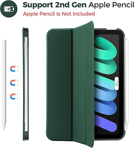 Miniatura 39 de ProCase Funda inteligente para iPad mini 7 A17 Pro 2024/iPad Mini 6 2021 8.3 pulgadas iPad mini 7ª/6ª generación, cubierta trasera dura para iPad