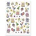 CURRENT Colorful Celebration Birthday Party Stickers - Set of 92 on 2 Sticker Sheets, Happy Birthday Stickers, Birthday Party Stickers
