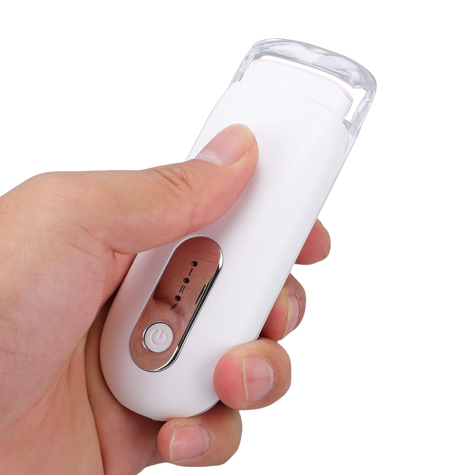 YUYTE Rizador de Pestañas Calentado, Eléctrico Recargable con 2 Configuraciones de Calor Ajustables, Forma Curva 3D para Levantar Pestañas sin Esfuerzo (WHITE)