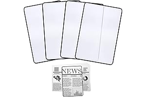 4X Fresnel Sheet Magnifying Sheet - Crystal-Clear Page Magnifier for Enhanced Reading Experience