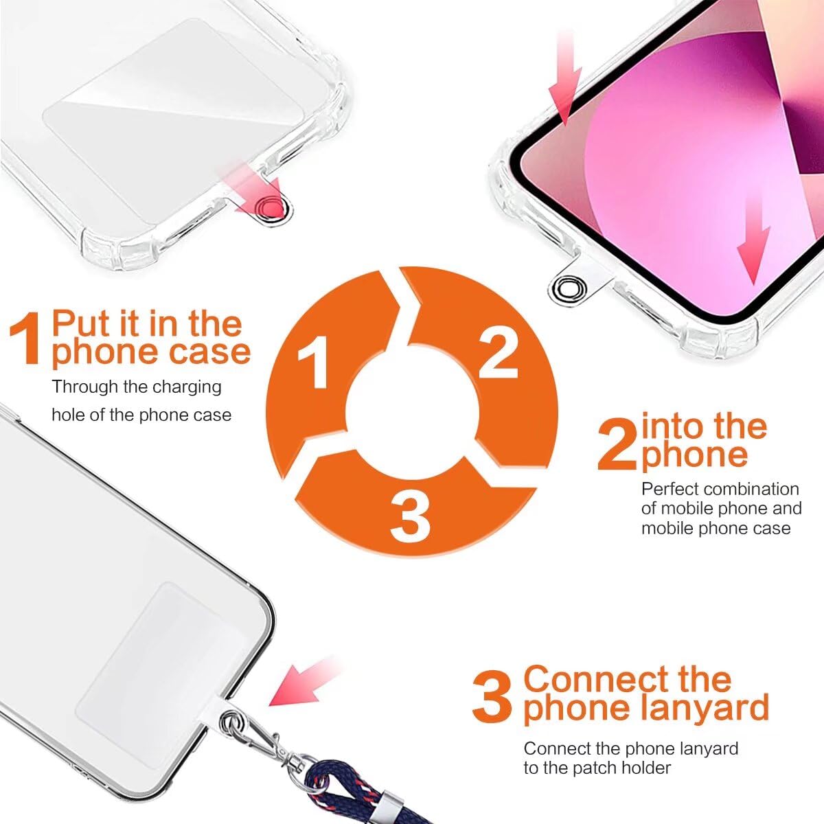 Paekear Custodia con Collana per Xiaomi Redmi 12 5G, Cover Trasparente Morbido Silicone con Cordino Case con Laccio Tracolla [Antiurto] [ AntiGraffio] [Antiscivolo] TPU Cover con Collana, Arcobaleno