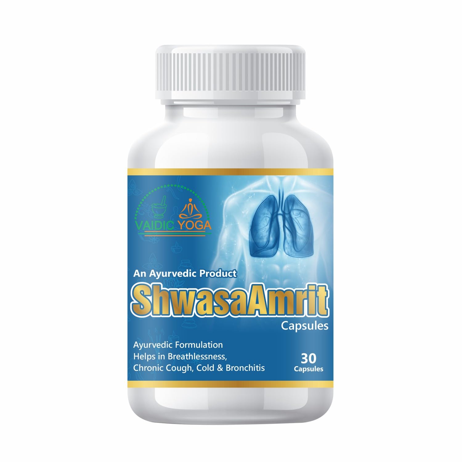 Shwasa Amrit | Natural & Vegan | Daily Breathing Support | 30 Capsules