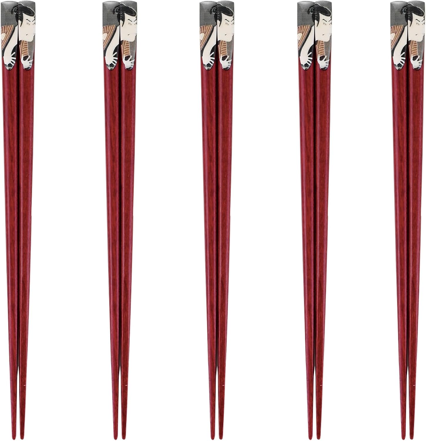 J-kitchens PID590616 Japanese Chopsticks, Set of 5 Pairs, Material: Wood, Chopsticks, Made in Japan