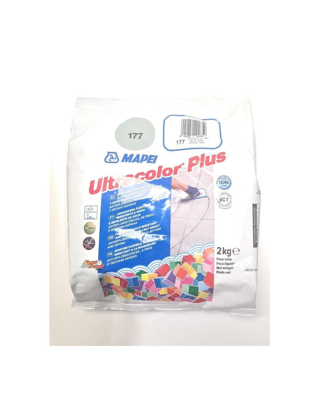 MAPEI Mortero de juntas Ultracolor Plus (177) Salvia 2Kg