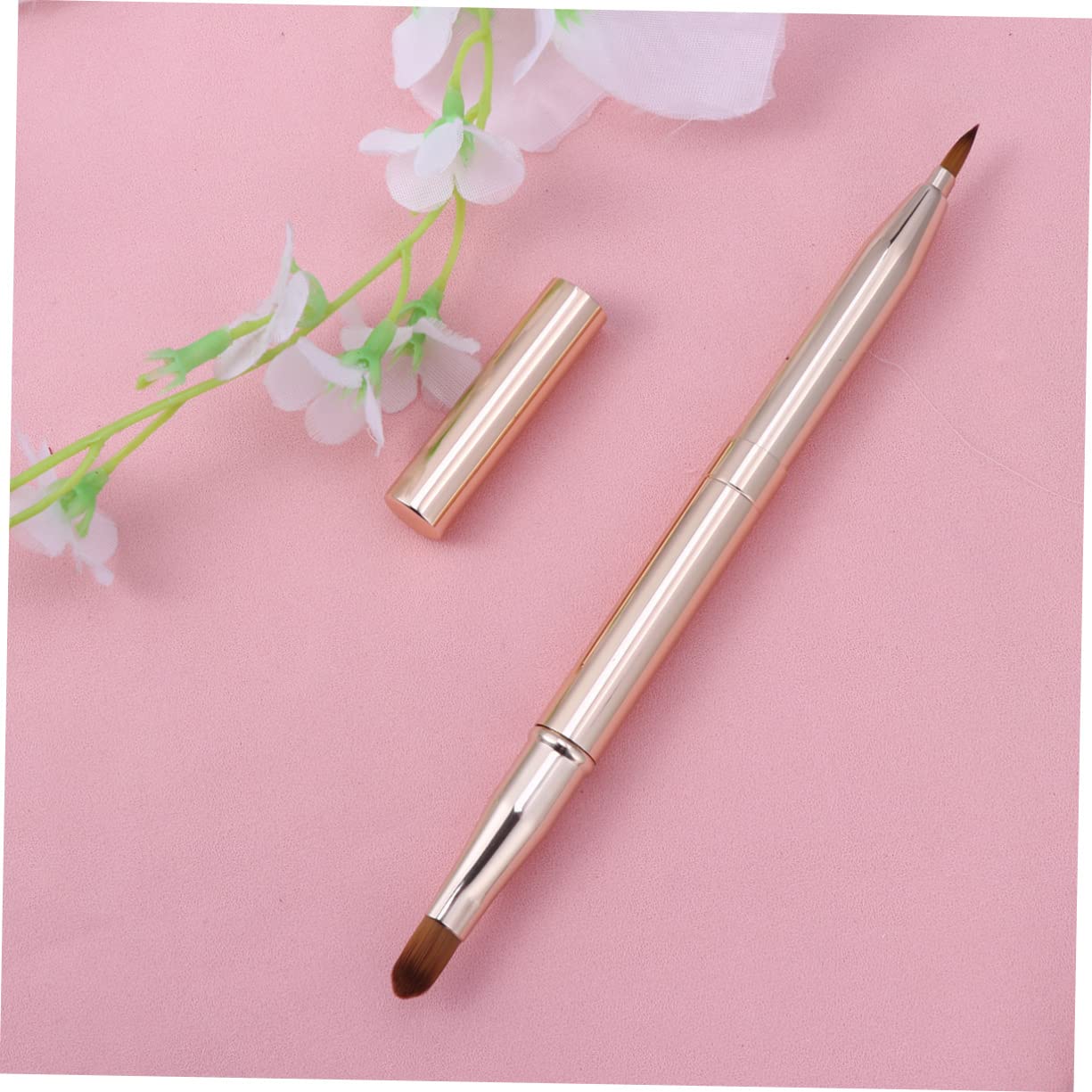 MERRYHAPY 3pcs Dual-ended Lip Brush Applicator Concealer Retractable Makeup Tool for Lipstick and Gloss Go Lip Makeup