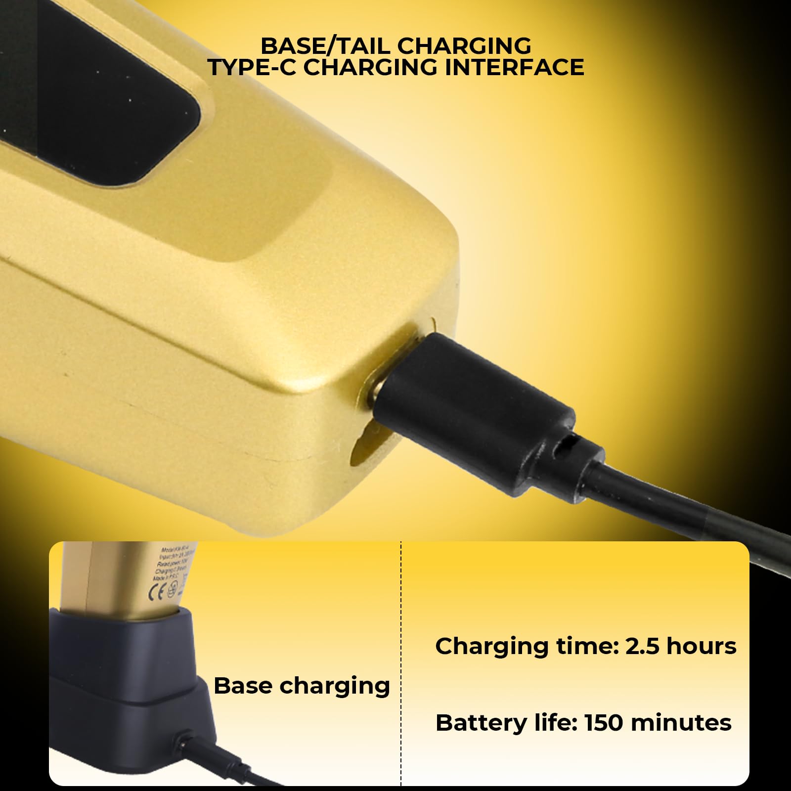 KEMEI KM-90-4 Professionelle schnurlose Haarschneidemaschine, verstellbare Klinge, Haar- & Bartschneider, USB wiederaufladbar, Geschenk für Männer