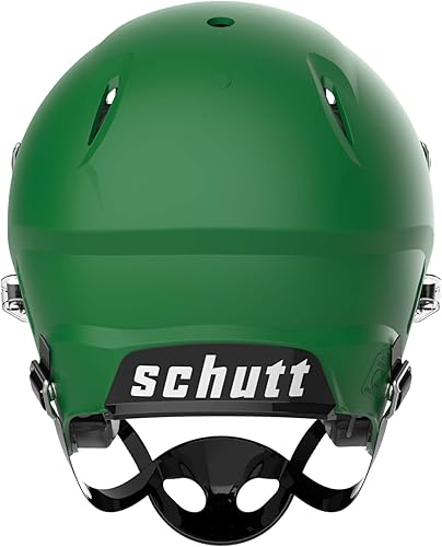 Vista 132 de Schutt Vengeance A11 Youth Football Helmet Verde oscuro