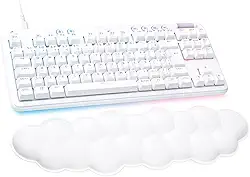 Teclado Mecânico Gamer Logitech G713 RGB LIGHTSYNC Com Switch GX Brown Tactile, Apoio para Mãos em Formato de Nuvem, Compatível Com PC e Mac, Layout ABNT
