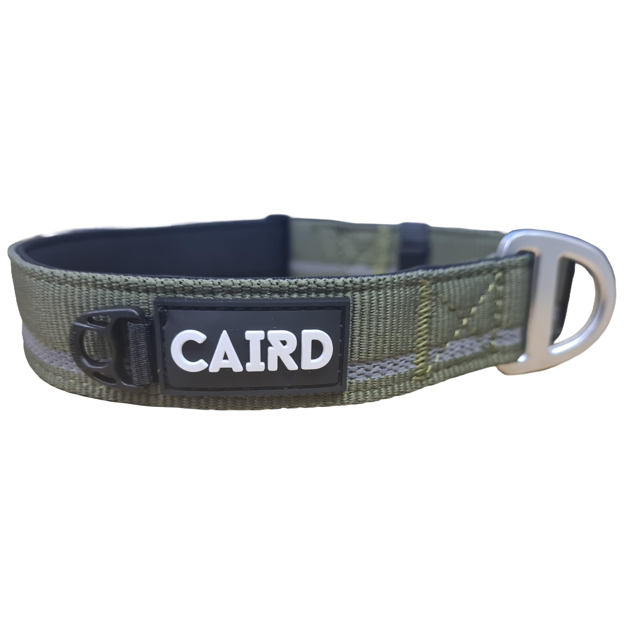 Collier de chien réfléchissant CAIRD Journey Light avec rembourrage néoprène S