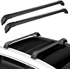 Barras Transversales de Riel de Techo Mejoradas con Cerradura Compatibles con KIA Sonet 2020-2024 (Negro) 1
