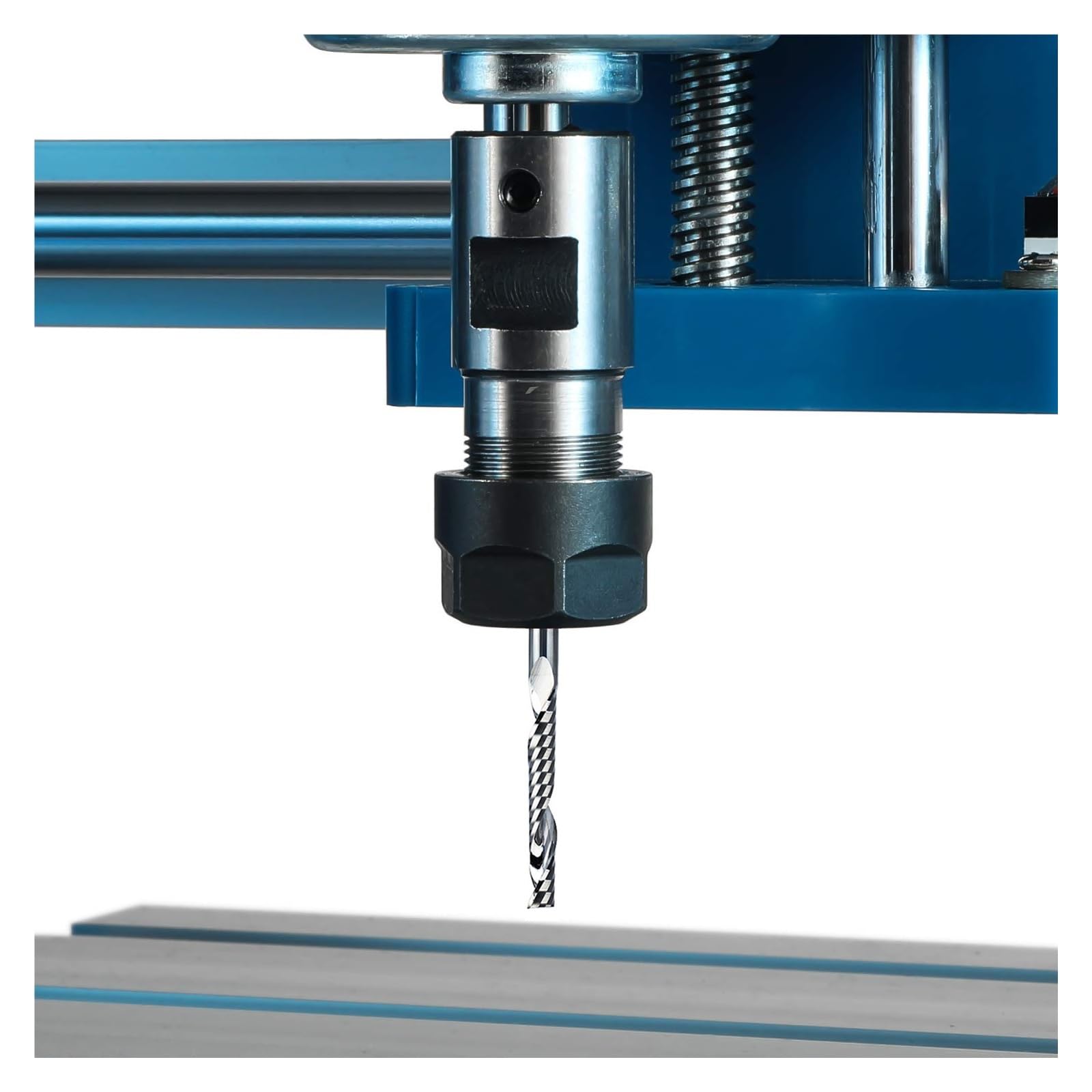 Fresa en espiral de una sola flauta, vástago de 3.175mm, 10 Uds., brocas de enrutador de grabado de carburo de tungsteno, herramientas CNC for madera acrílica MDF(3.175x12x38)
