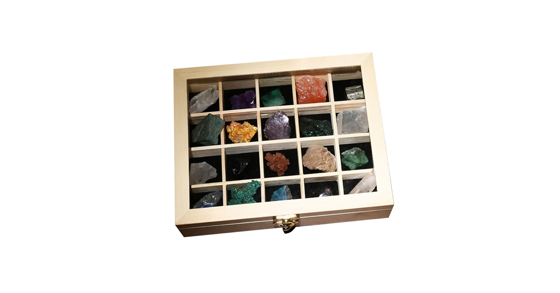 Amazon.co.jp: GARVALON 教育用鉱物標本セット 20個 天然鉱石 石