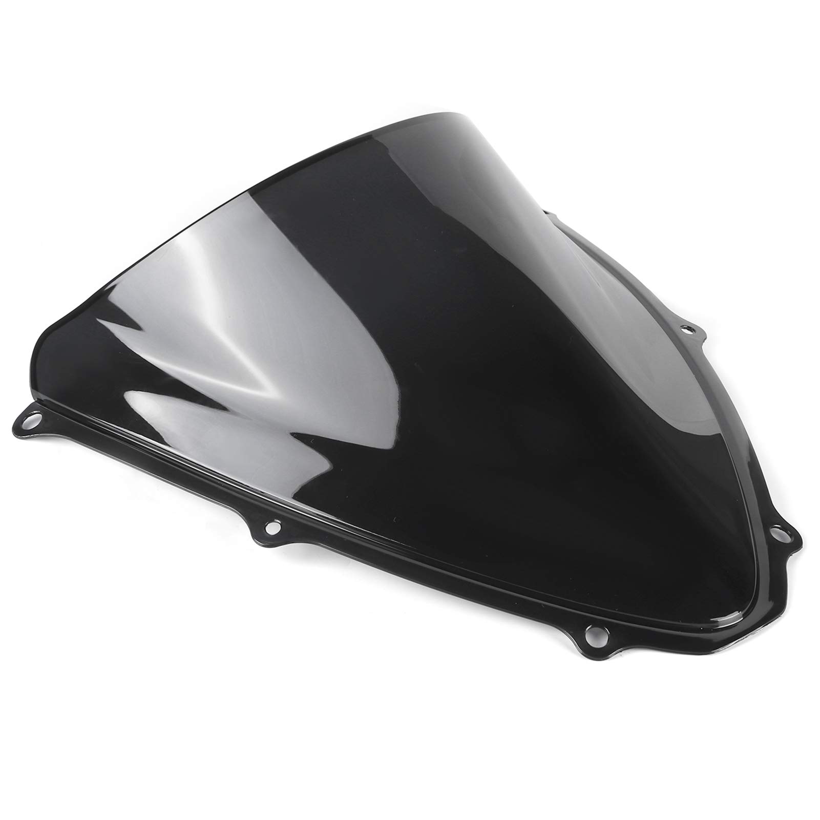 Frangivento per moto e moto, deflettore per parabrezza in PC, compatibile con Suzuki GSXR 600 750 K6 2006 2007 (nero)