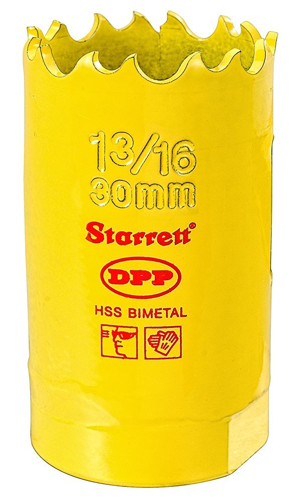 Starrett DH0136 BiMetal Dual Pitch Professional Hole Saw, HSS Teeth, 1