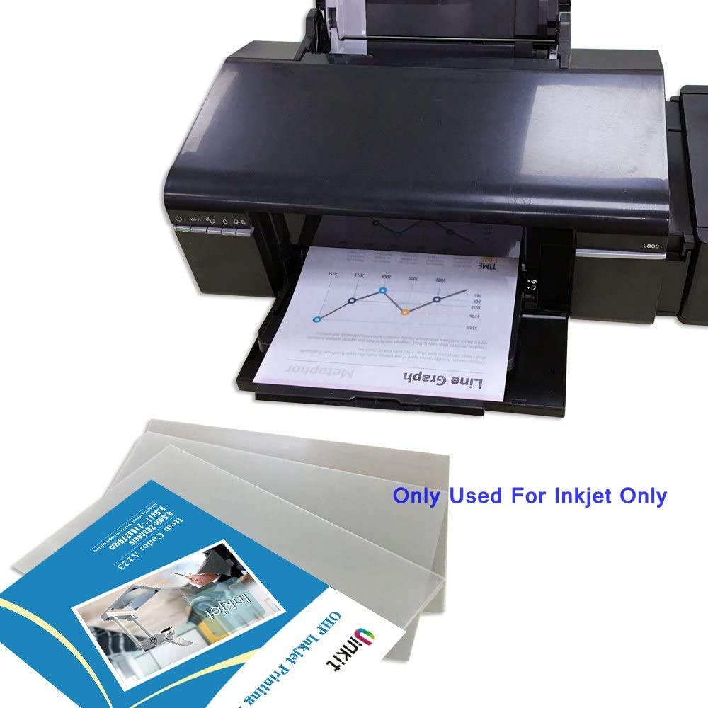 overhead projector sheets inkjet printer