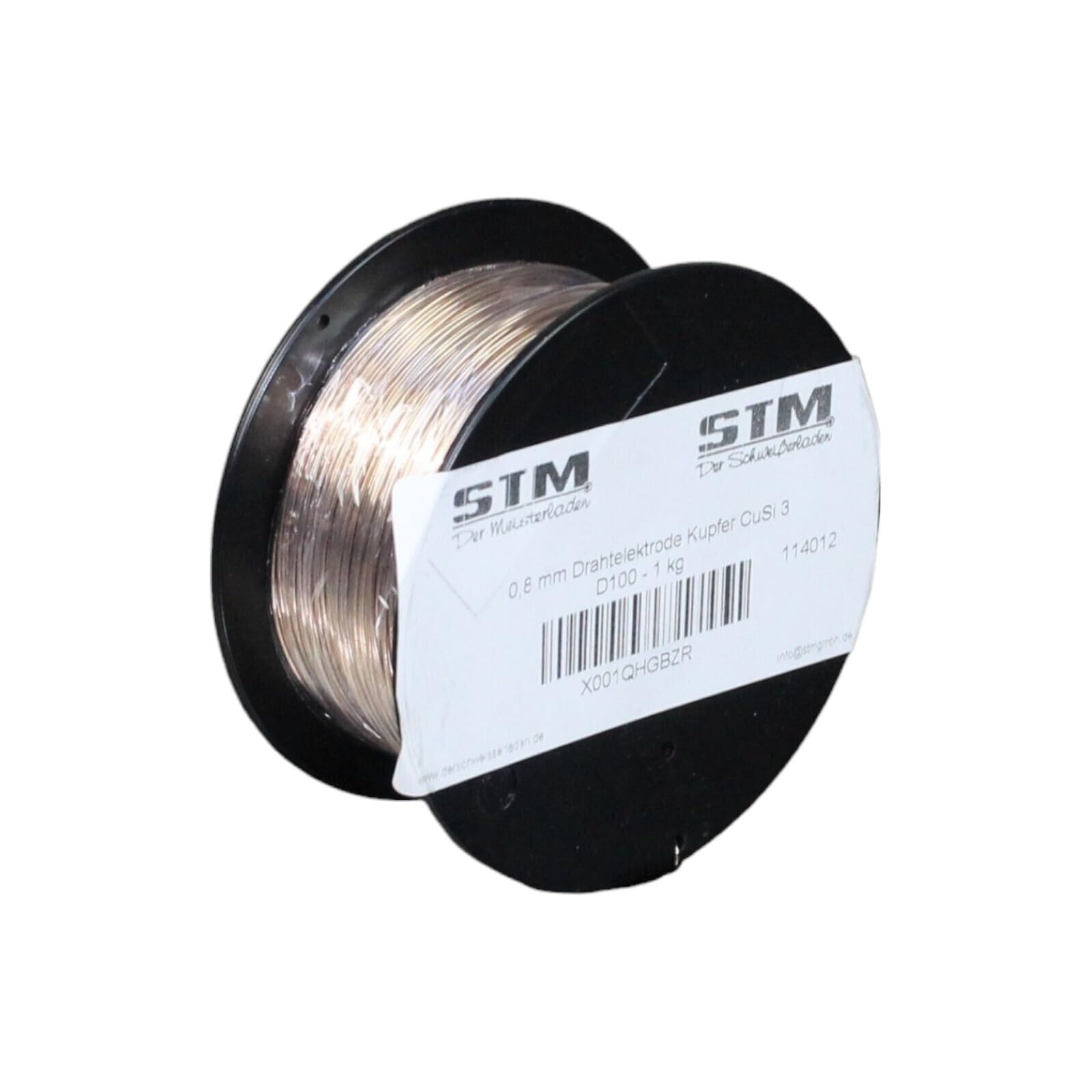 Bobina de alambre CuSi3, 0,8 mm, 1 kg, D100, bobina 2.1461 para soldadura Mig