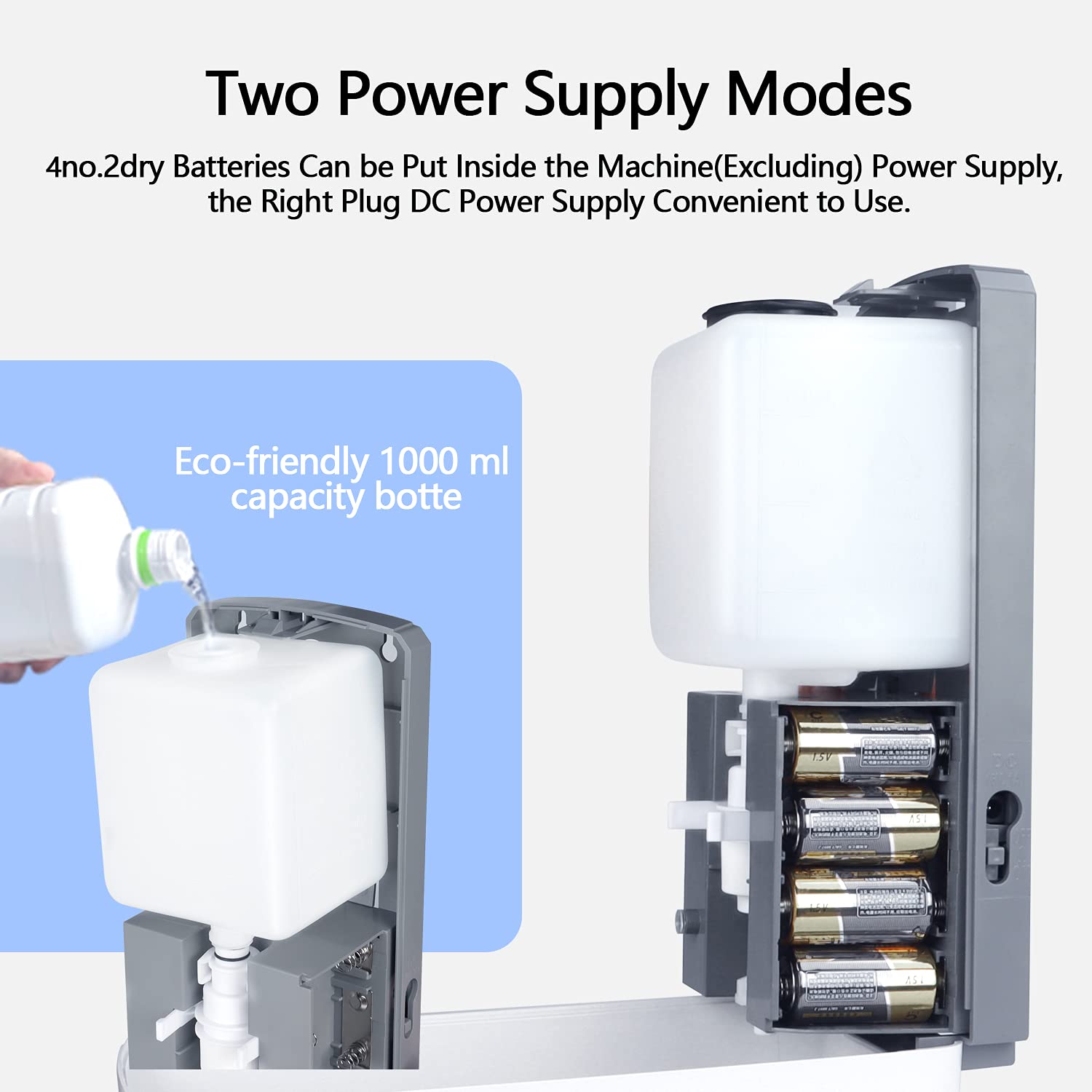 LATT Automatic Hand Sanitizer Dispenser 1000ML/35oz with Stand and 3