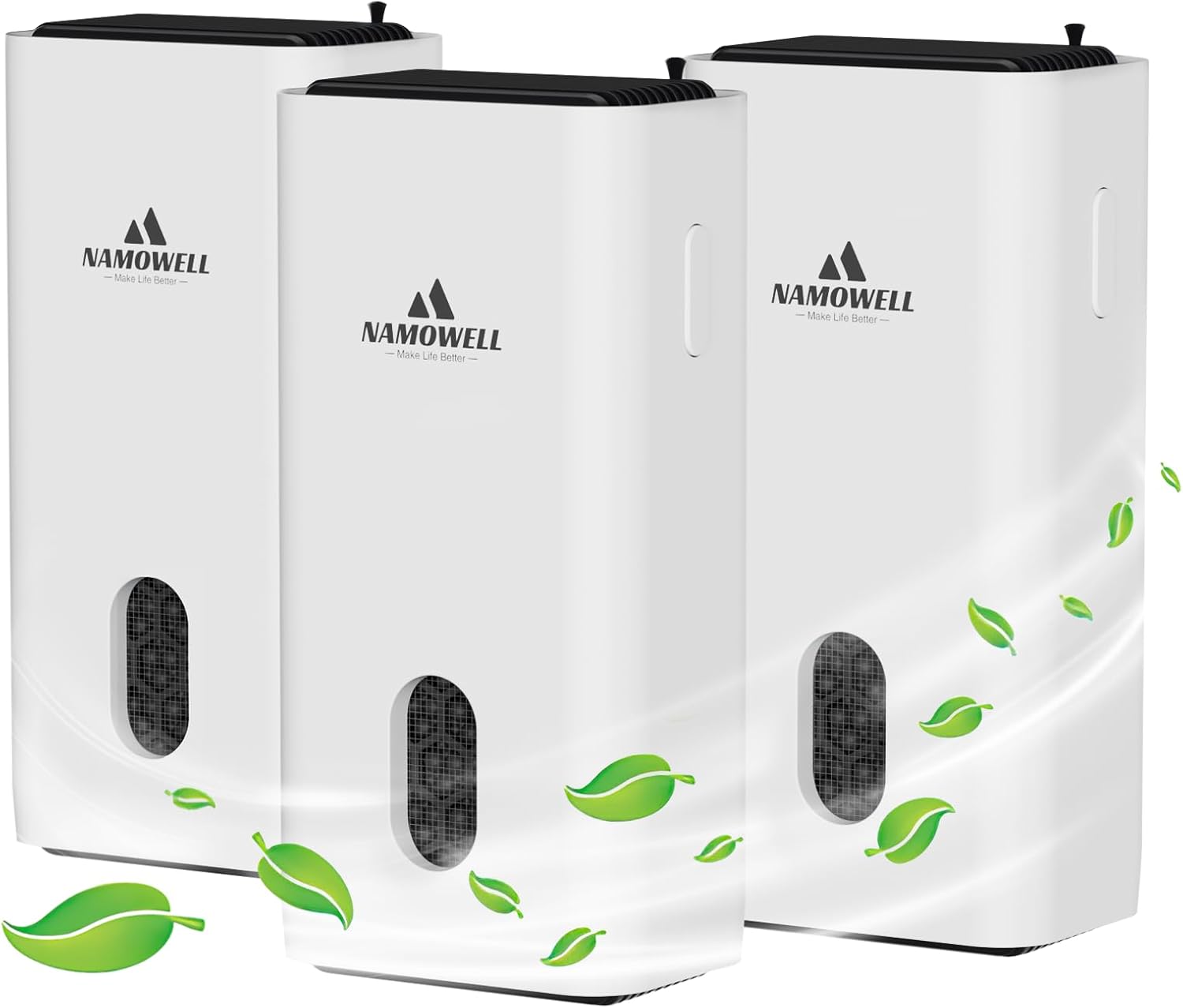 Air Purifier Plug In 3 pack, Air Ionizers for Home, Negative Ion Generator for Rooms With Odor and Smoke, Usually Used in Bedrooms, Pet Rooms, Toilets, Garages, Small Rooms 3pc