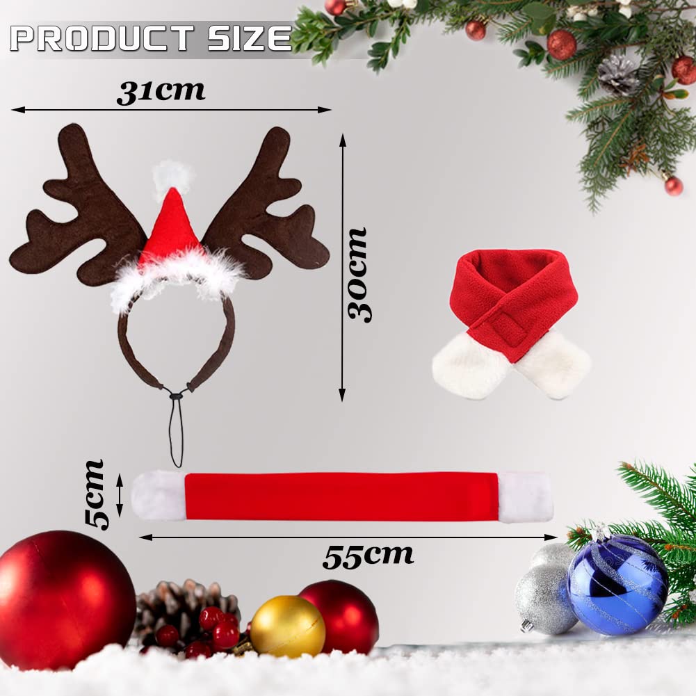 Serre-tête En Bois De Renne Pour Chien – Costume De Noël Pour