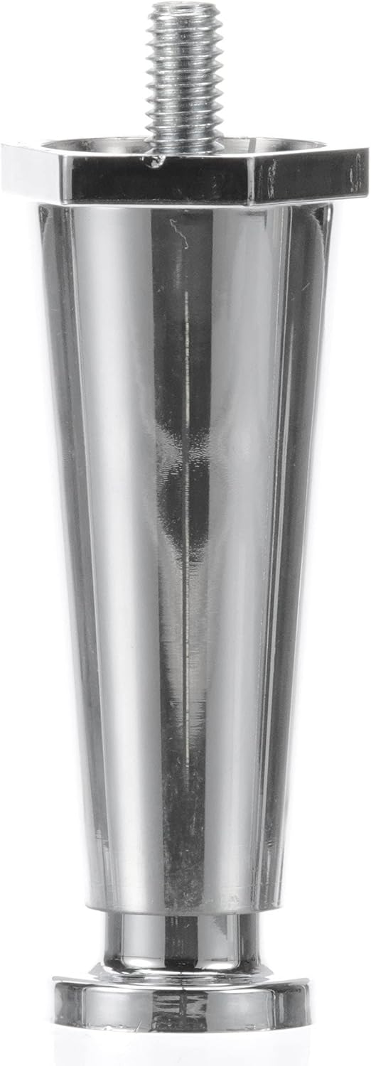 Component Hardware 4" H Chrome Plated Thermoplastic Appliance Leg for Countertop Appliances