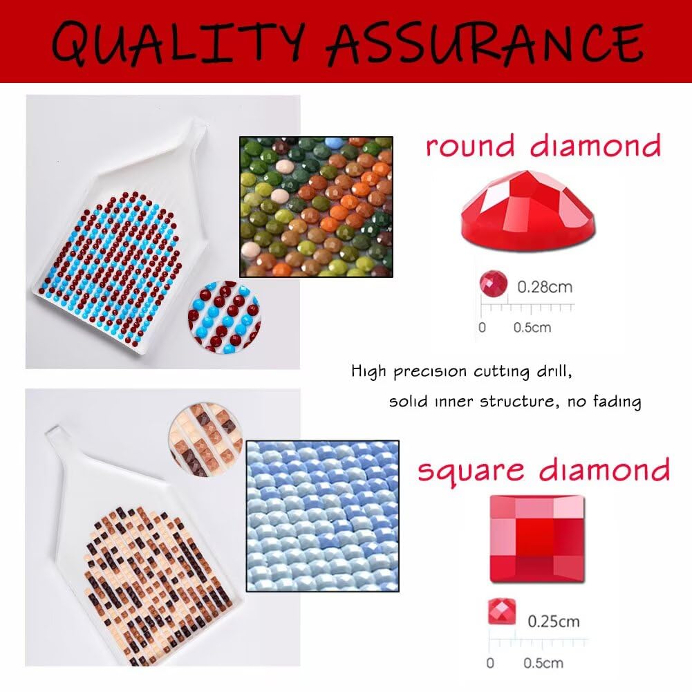 5D-diamantschilderij, Schilderij, Paard, Doe-het-zelf Diamond Painting Kit Voor Thuis Wanddecoratie 30 X 40 Cm