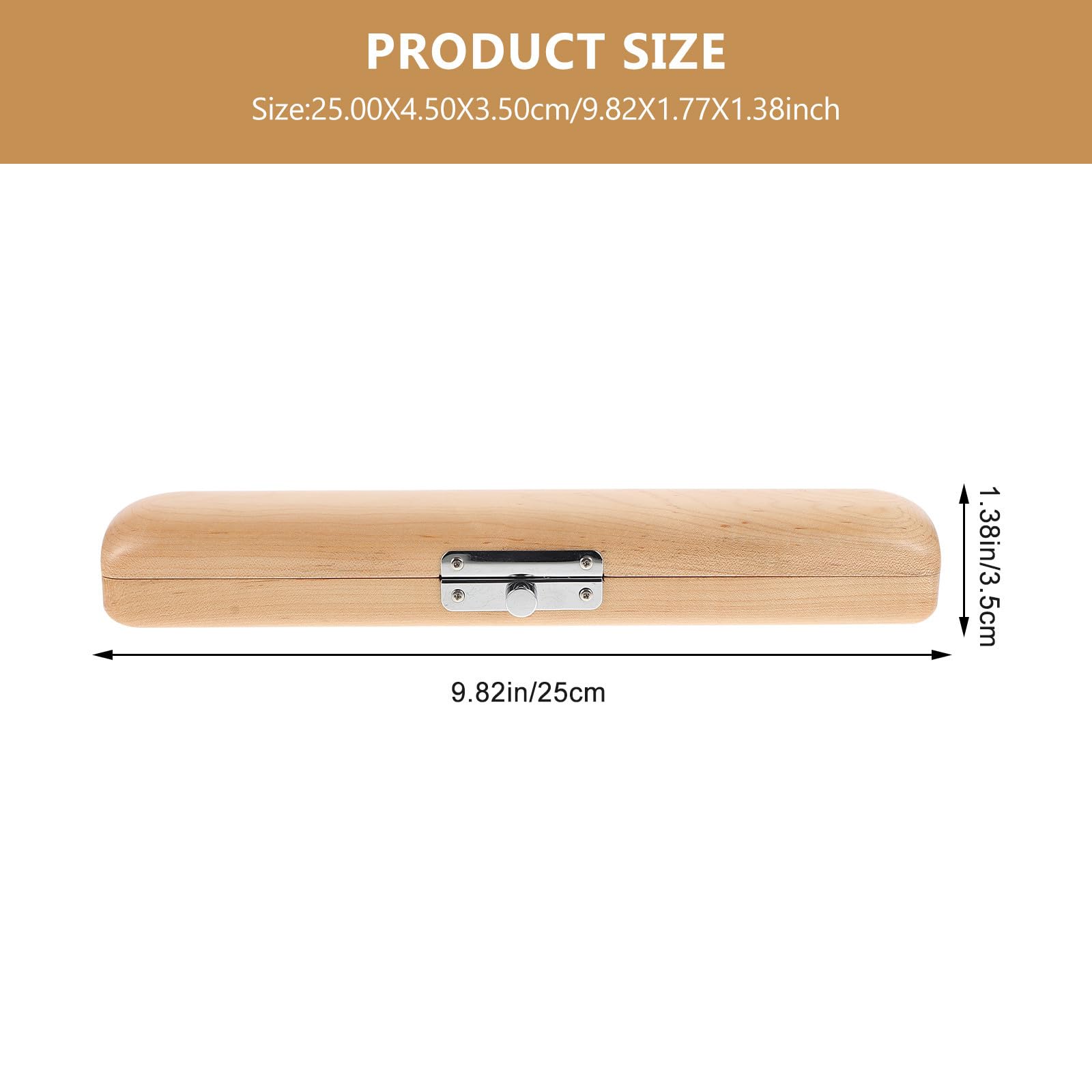 Toddmomy Estuche de Madera Natural Caja de Almacenamiento Portátil y Protector Resistente para Cabeza de Flauta Soporte Compacto para Accesorios de Flauta para Instrumentos de Viento