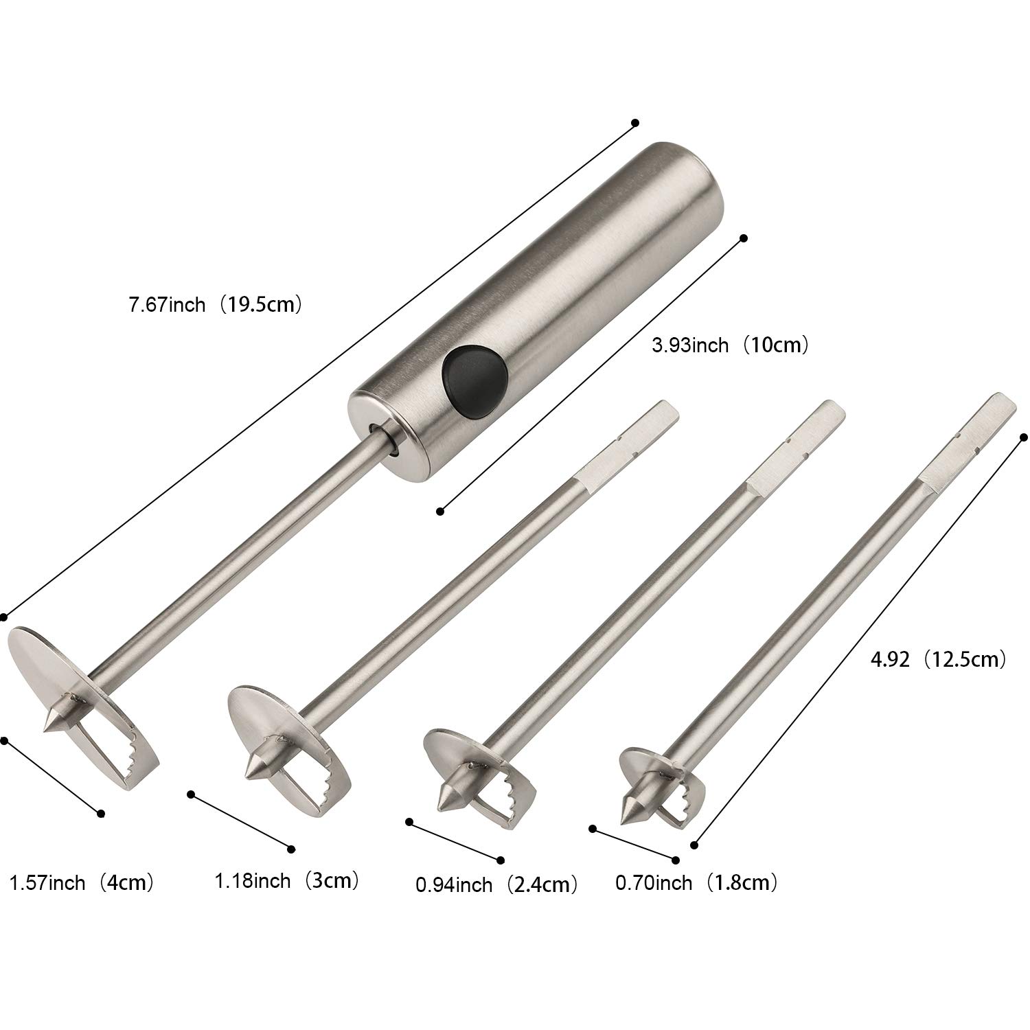 Amazon.com: Veggie Core Drill Stainless Steel Vegetable Spiral