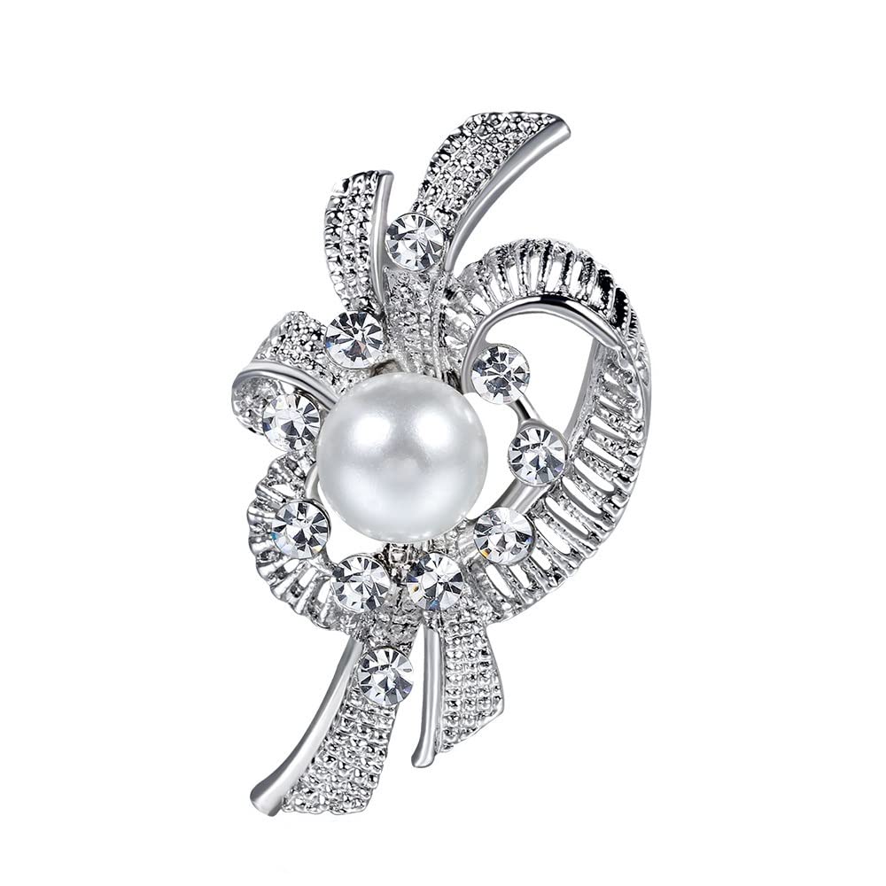 KKXXYQFC Wykwintna broszka Rhinestone Broszka Biżuteria Stop Perła Broszka Odzież Akcesoria
