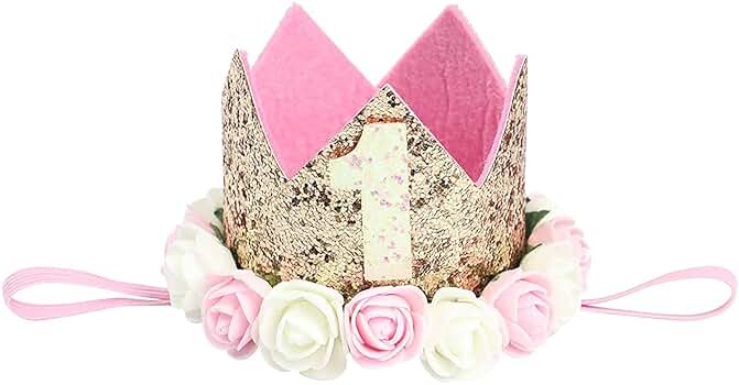 LUKIUP 2 Stück Geburtstagskrone Geburtstagsgürtel Mädchen, 3 Jahr Geburtstagskrone, Geburtstagskrone Mädchen 3 Jahre, Rosa Schärpe Geburtstag Für Prinzessin Krone Gute Zum Geburtstag Partydekorationen