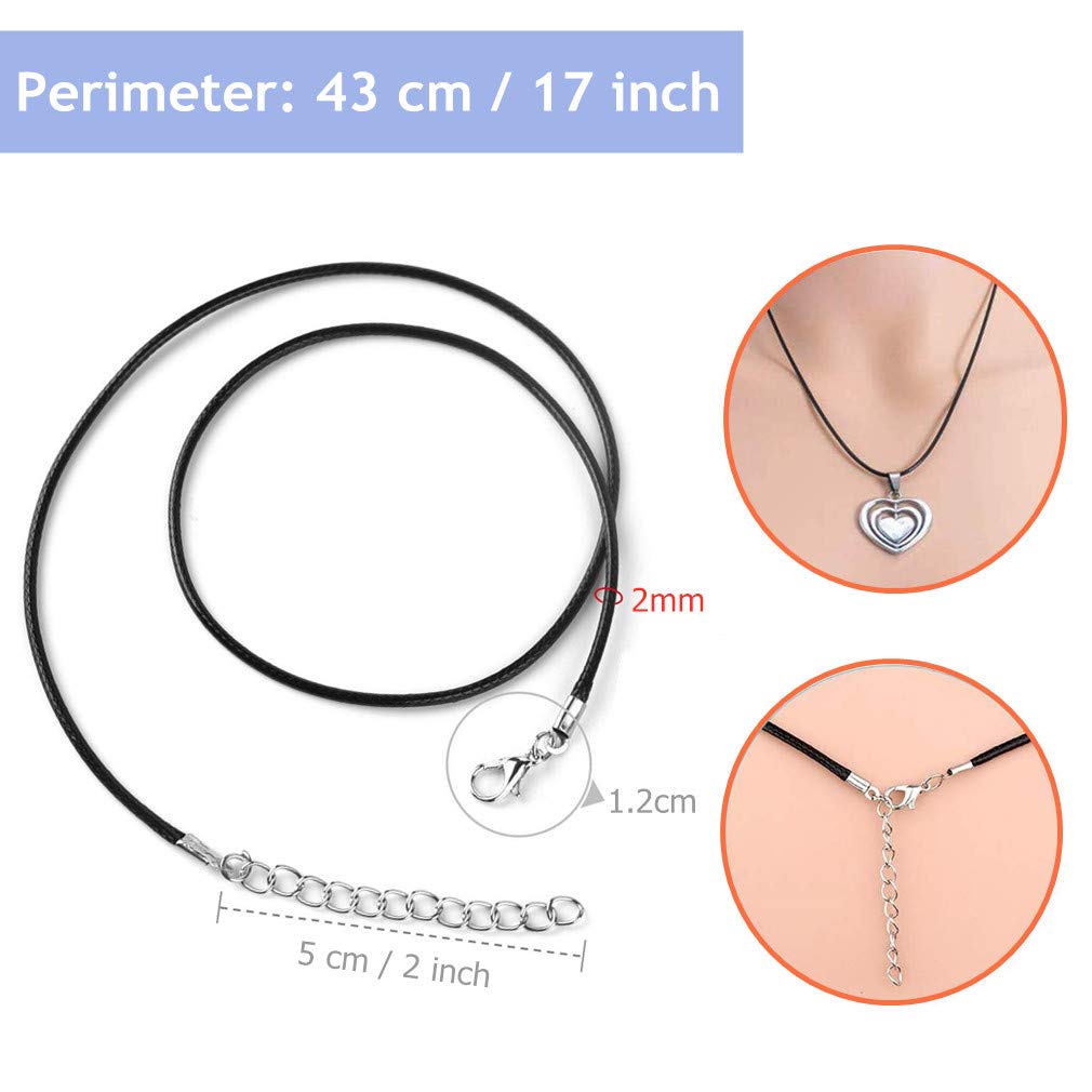100 Filo Cerato, 2 Cerato Cavo Della Collana, Cordino per Collane, Cordoncino Intrecciato per