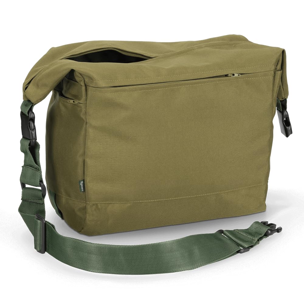 ROMNEYS Dummytasche Leeds – Große Trainingstasche für Dummytraining & Jagdhundetraining – Wasserabweisend, pflegeleicht & mit breitem Schultergurt – Olivgrün