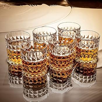 Amazon.com | Czech Bohemian Crystal Glass Whiskey Set 1+6 Heavy