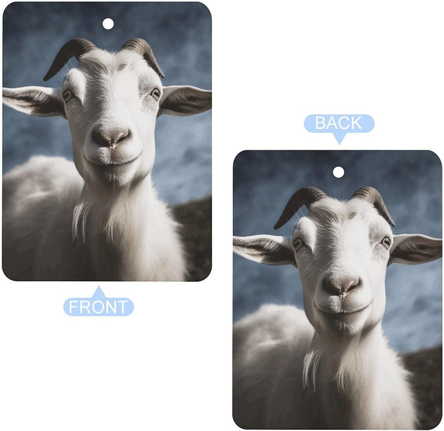 3 Pcs Car Air Fresheners Hanging Fragrance Scented Cards Auto Aromatherapy Tablets Rearview Mirror Pendant Goat Car Fresheners for Auto Interior Bedroom Wardrobe Shoe Cabinet